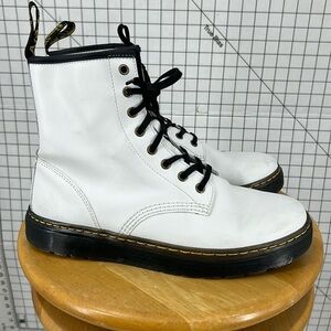 Doc Martens Airwair Zavala white Boots Womens Size 10 Mens size 9